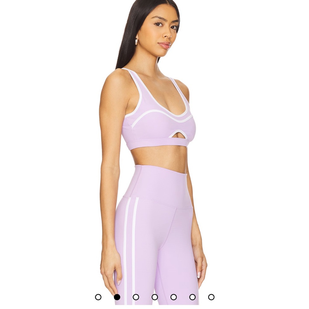 Beach riot Moxie Top  and nella leggings Lavender Sports Bra and Leggings Set